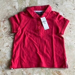 NWT Children’s Place girls polo shirt, size 18 Months